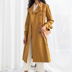 & Other Stories Belted Oversize Fit Trench Coat